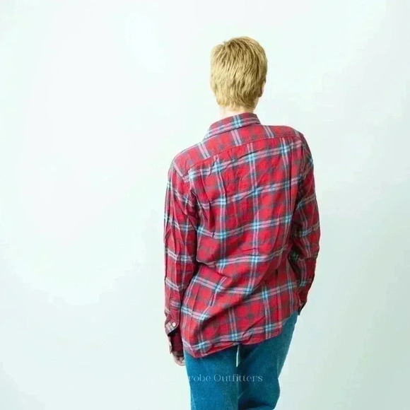 J.Crew Plaid Flannel Long Sleeve Button Sown Shirt - S - Picture 6 of 8